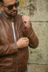 Madrid Brown Leather Jacket