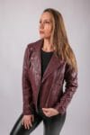 Shiraz Leather Jacket Burgundy