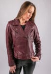 Shiraz Leather Jacket Burgundy