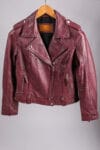 Shiraz Leather Jacket Burgundy