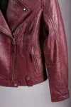 Shiraz Leather Jacket Burgundy