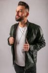 Dublin Pure Leather Jacket Green