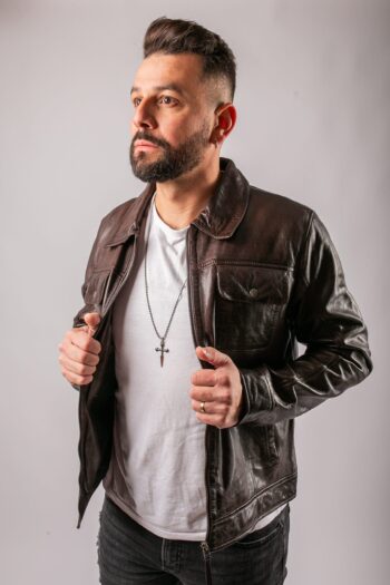 Brown Leather Jacket for Men