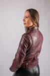 Shiraz Leather Jacket Burgundy