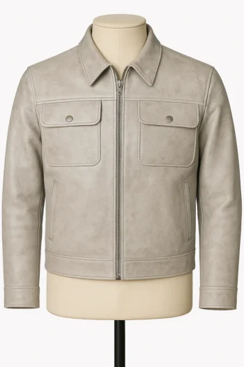 Jaqueta de Couro Baku Front