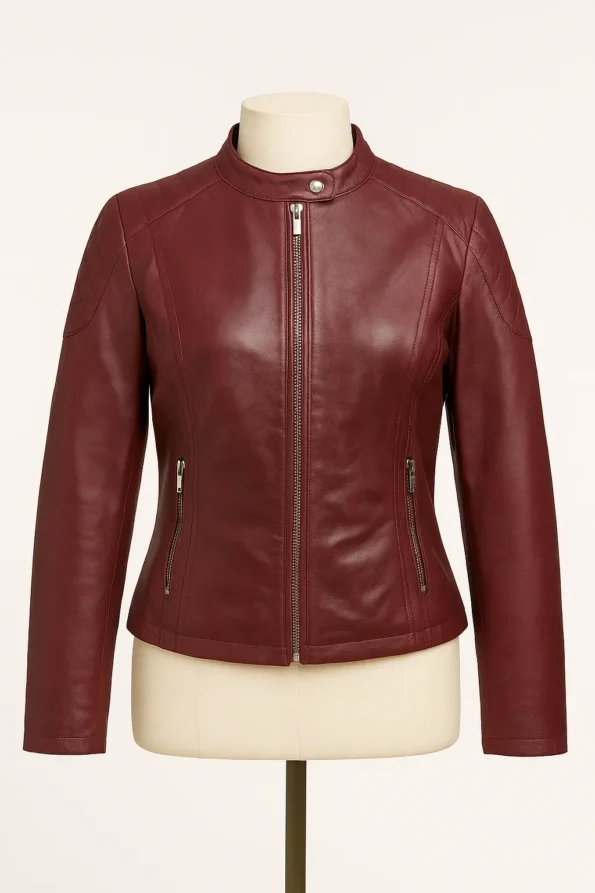Jaqueta de Couro Bursa Front