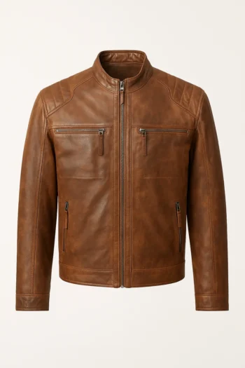 Jaqueta de Couro Oxford Front