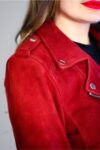 Blusão em camurça de cabra Aphrodite raspberry