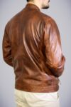 Blusão em pele Brujas antique