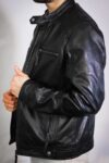 Blusão em pele Viena preto